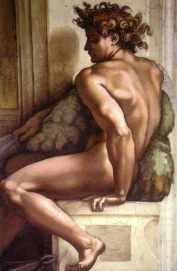 Ignudo, Michelangelo Buonarroti